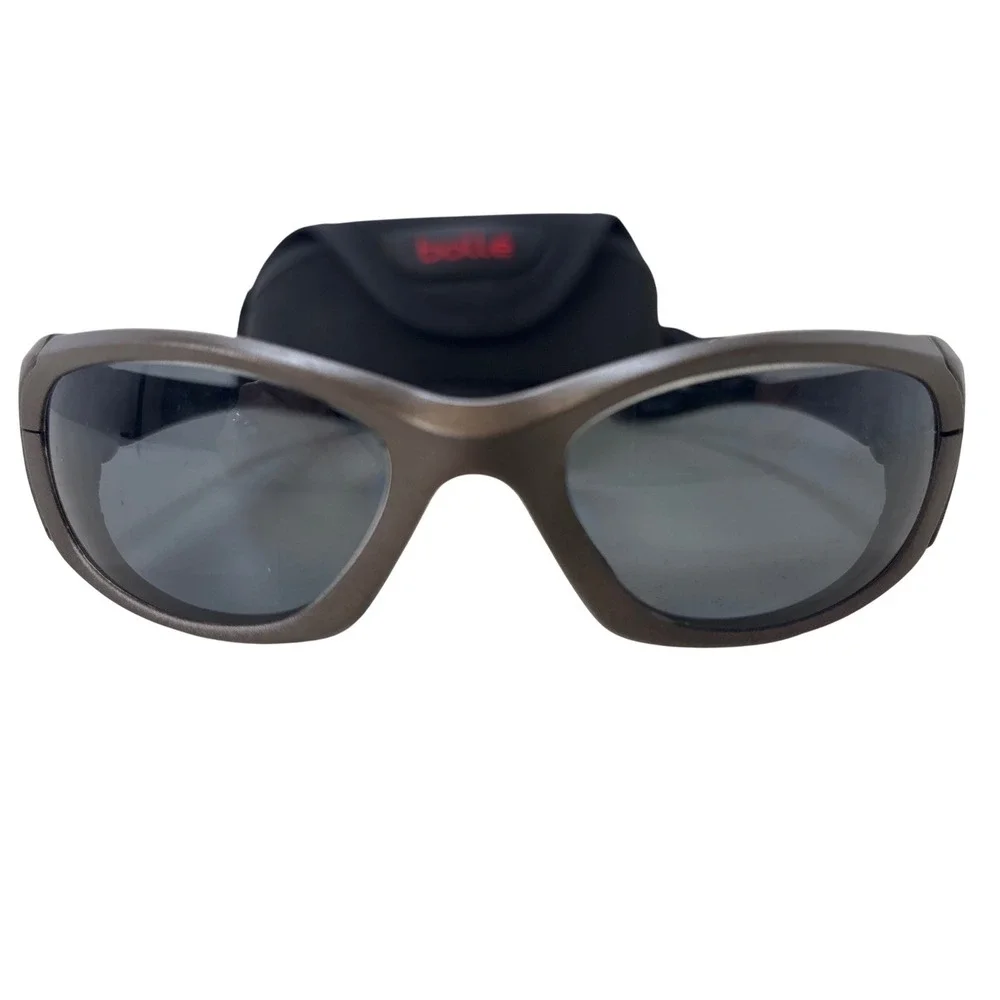 Bolle Rec Specs Maxx MX30 Sunglasses Metallic Green Wrap Frame Liberty Halo Case